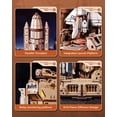 thumbnail image 6 of ROBOTIME 3D Wooden Puzzle, 1:420 Scale Space Shuttle Mechanical Building Kits, DIY Wooden Model Craft Kits with Lights & Moving Parts, Gifts for Adults Teens, 6 of 9