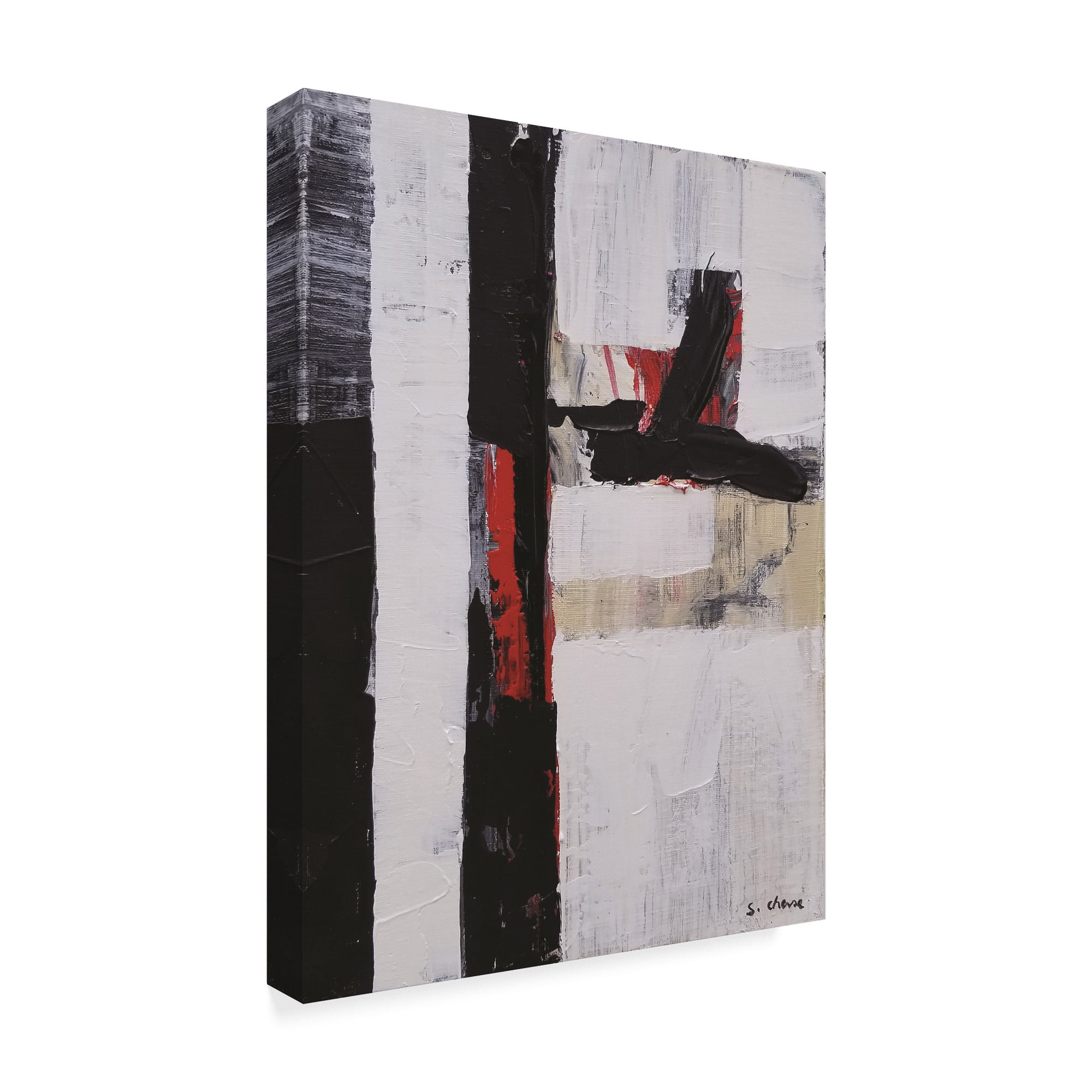 Trademark Fine Art 'Black and White Abstract 180702' Canvas Art by Masters Fine Art