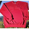 thumbnail image 6 of Gorgeous Red on Red Show Your Southern Attitude and Charm with Hey Shug! (R) Unisex Crew Neck Sweatshirt Crewneck Fabric, 6 of 9