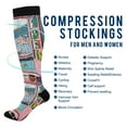 thumbnail image 2 of FORMRS Womens Knee High Socks Casual Long Thick Travel Daily Wear, 2 Pairs, Pink Door, 2 of 6