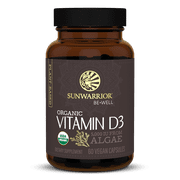 Sunwarrior Organic Vitamin D3 | Be Well Vitamin D3 Capsules, 60 Ct