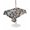 Gray, variant on Outdoor Tablecloth with Umbrella Hole for Patio/Picnic/Party/Camping, Pebble Stone Waterproof Table Cloth Rectangle Table Cover Washable, Modern Minimalist Nature Art Aesthetics (60"x 102")