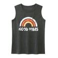 thumbnail image 2 of Tank Top Sleeveless Happy Camper Navy Blue Size XL, 2 of 3
