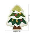 thumbnail image 3 of Christmas Tree Shape Bathroom Rug – Soft Non-Slip Washable Bath Mat for Shower, Living Room or Entryway – Green Festive Polyester Carpet, 3 of 5