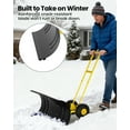 thumbnail image 3 of Pelle à Neige Robuste de 29 Ou 36 Pouces avec Poignée Ergonomique Réglable, Lame Multi-Angle, Construction en Acier, pour Allée Trottoir, Bleu Jaune Noir, 3 of 8