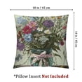 thumbnail image 4 of nygtbtfer Summer Wildflower Throw Pillow Covers  Nature Flower in Vase Square Pillowcase Set of 2  Linen Cushion Case for Couch Sofa Home Farmhouse Decor White, 4 of 7