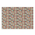 thumbnail image 1 of Colorful Cutting Board, Retro Geometric Shaped Composition with Horizontal Zigzag Simple Maze Like Forms, Decorative Tempered Glass Cutting and Serving Board, Small Size, Multicolor, by Ambesonne, 1 of 1