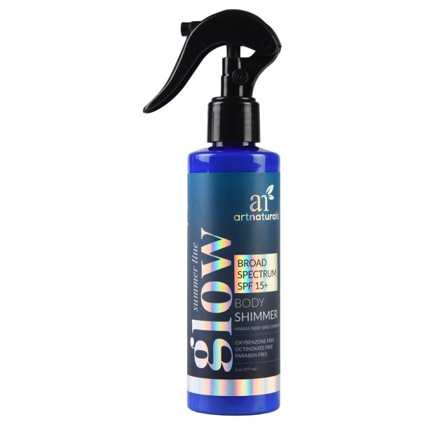 Artnaturals GLOW Hair & Body Shimmer Mist Spray SPF 15+ (6 oz