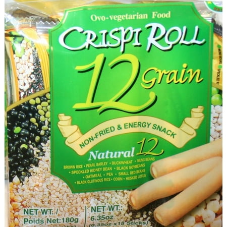 Crispi Roll, Non-Fried & Energy Snack, 12 Grain Crispi Biscuit (18 in (Best Energy Snacks For Running)