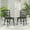B: Black+Gery, variant on Harper & Bright Designs Outdoor PE Wicker Dining Chairs Set of 2, Patio Rattan Chairs with Washable Cushion for Backyard Poolside Garden, Black+ Gray