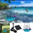 thumbnail image 4 of Hanging Bird Bath with Solar Fountain Solar Bird Bath Fountains Hanging Bird Baths for Outdoors Pink_Perfect Gift, 4 of 4