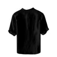 thumbnail image 6 of Casual Mens Shirts Regular-Fit Short Sleeve Tops Summer Lightweight Henley T-Shirt Vacation Beach Wear Plus Size Big&Tall M-8X, 6 of 6