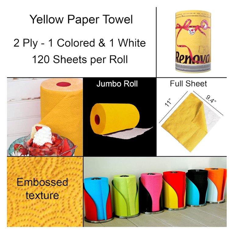 Wholesale 8 Black Paper Towel Jumbo Roll - 2 Ply, 120 Highly Absorbent for your store Wholesale 8 Black Paper Towel Jumbo Roll - 2 Ply, 120 Highly Absorbent for your store