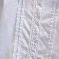 thumbnail image 5 of Agkizg Girls Ruffled Collar Button Down Shirt, Long Sleeve Blouse with Lace Hem, School Casual Top for Kids, Cute Layering Tee, Sizes 12-13 Years, 5 of 5