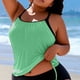 thumbnail image 5 of TaTaai Plus Size Loose Split Swimsuit, Women's Solid Color Padded No Steel Support Swimwear, Elastic Design, Ideal for Summer Beach Pool Vacation Wear Gift, 5 of 5