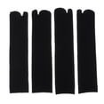 thumbnail image 1 of 2 pares de calcetines sueltoparador de de del pie desodorización absorbente de sudor para calzado , Versión negra + espesante Colcomx Calcetines flip-flop de 2 dedos, 1 of 8