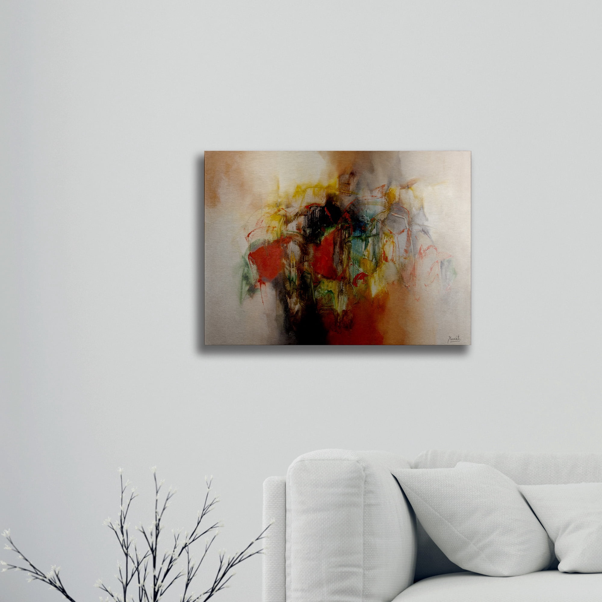 Trademark Fine Art 'Pier Silhouette' Brushed Aluminum Wall Art Art by Masters Fine Art