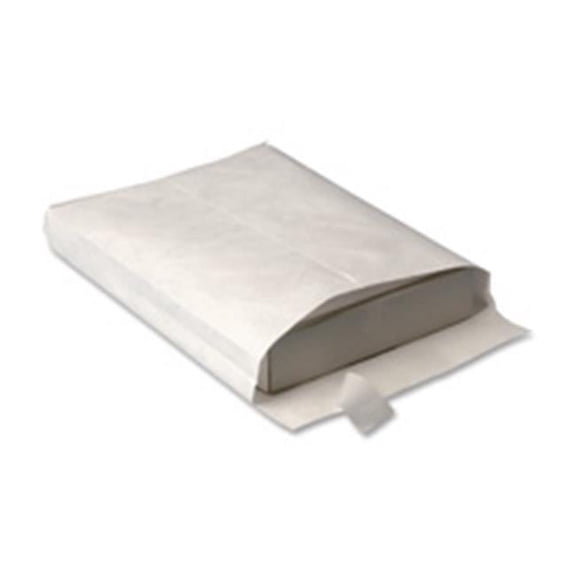 Quality Park Products  Tyvek Open-End Envelope - White - 10in.x13in.x1-.50in. - 100-CT