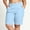 Blue, variant on OGLCCG Women's Bermuda Shorts Plus Size Work Casual Stretchy Athletic Golf Shorts High Waist Summer Walking Knee Length Shorts,Wine