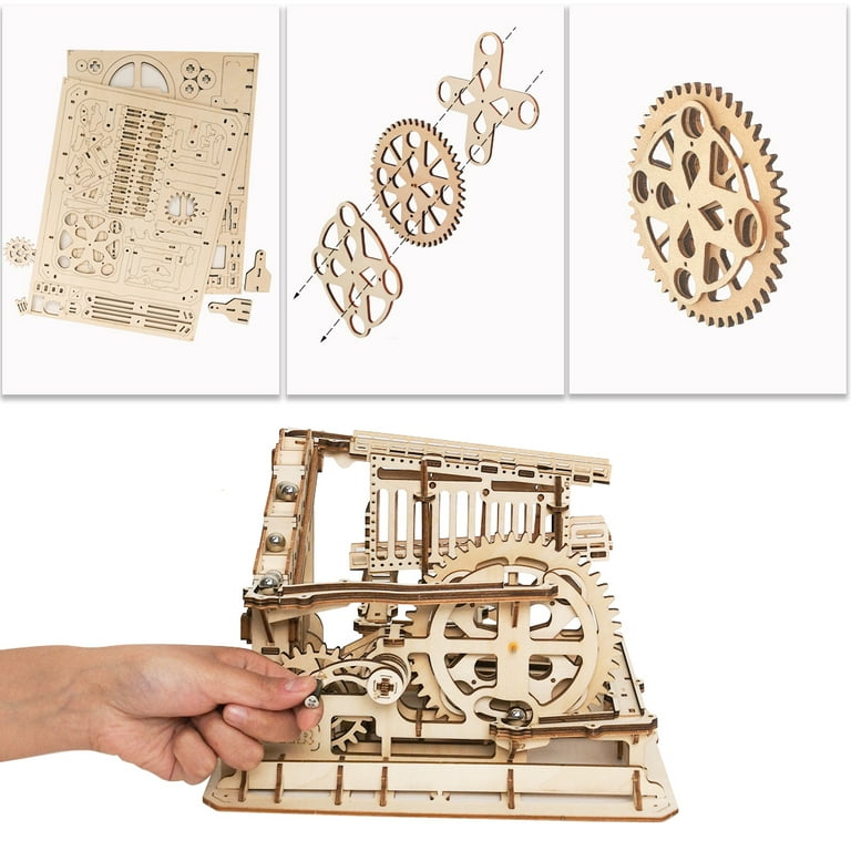 ROKR 3D Wooden Marble Run Jigsaw Puzzle - 239 Pieces STEM Brain