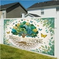 thumbnail image 3 of Family Reunion Party Backdrop Green Family Tree Leaves Members Floral Butterflies Photography Background Gathering Party Decorations Banner, 3 of 4