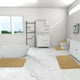 thumbnail image 3 of Juego de 4 alfombrillas de baño de espuma viscoelástica, suaves y cómodas, antideslizantes, gruesas y lavables a máquina (rojas)., 3 of 6