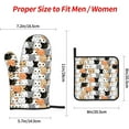 thumbnail image 2 of Cute Cat Oven Mitts Pot Holders Set of 4, Kitchen Gloves Potholders Heat Resistant for Chef Baking Cooking Grilling BBQ, 2 of 6