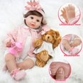 thumbnail image 2 of Muñeca Reborn EKOKIZ Ariel de 22 cm con ropa y accesorios de juguete, 2 of 7