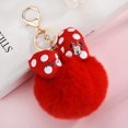 thumbnail image 3 of Llaveros de peluche de Minnie de Disney, Mickey Mouse, lazo de lunares de dibujos animados, colgante de llavero con pompón, bolso de coche, adorno, juguete de regalo para niña, 3 of 4
