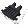 thumbnail image 2 of Chaleco lastrado, chaleco para correr, chaqueta de peso de tela Oxford, chaleco de entrenamiento con pesas cómodo, chaleco de carga para entrenamiento de fuerza, 2 of 9