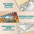 thumbnail image 2 of Netecom Autumn Charm Coloring Book Spiral Bound for Adults, A5 Wooden Cover, 30 Charming Coloring Pages of Fall Scenes for Stress Relief and Relaxation, 2 of 6