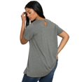 thumbnail image 3 of Roaman's Ultimate Tee Plus Size Ultimate Trapeze Tee, 3 of 3