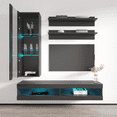 thumbnail image 4 of Fly H 34TV Wall Mounted Floating Modern Entertainment Center, 4 of 5