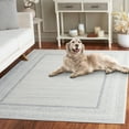 thumbnail image 3 of SAFAVIEH Hanna Daquan Bordered Area Rug, Ivory/Grey, 8' x 10', 3 of 8