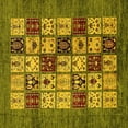 thumbnail image 1 of Ahgly Company Indoor Square Abstract Yellow Modern Area Rugs, 8' Square, 1 of 4