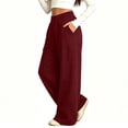 thumbnail image 6 of RQYYD Girls Sweatpants Baggy Barrel Wide Leg Pants Elastic Waist Open Bottom Casual Sweat Trousers with Pockets 5-15 Years, 6 of 7