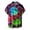 Hot Pink-1, variant on LIIPEE Halloween Graphic Shirt For Men Short Sleeve Turn Down Collar Button Up Shirts Male Comfortable Breathable Party Tops,S