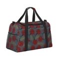 thumbnail image 2 of Fotbe Ladybug Bolsa de Viaje con Estampado, Bolsa de Fin de Semana para Mujer con Compartimento para Zapatos, Bolsa de Gimnasio con Bolsillo Húmedo, 2 of 7