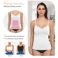 thumbnail image 2 of MANIFIQUE Scoop Neck Compression Cami - Tummy and Waist Control Body Shapewear Camisole with Built-in Padded Bras, 2 of 6