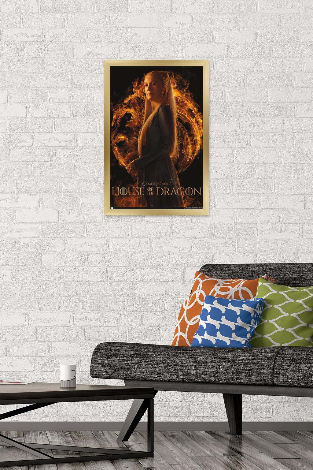 House of the Dragon - Rhaenys One Sheet Wall Poster, 14.725" x 22.375" Framed