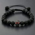 thumbnail image 4 of RSAMD 2Pcs Double Crown Couples Bracelet Lava Stone Essential Oil Stretch Beads Gift-014-1, 4 of 9