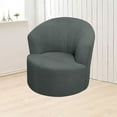 thumbnail image 2 of ZZYuan New Arrivals Clearance Stretch Armchair Slipcovers Round Club Chair Couch Cover Armchair Cover for Recliner Sofa Modern Swivel Chair Slipcover Barrel Armchairs Cover, 2 of 7