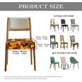thumbnail image 6 of SEANATIVE Thanksgiving Dining Chair Covers Set of 2 Maple Leaves Chairs Seat Covers for Dining Room Chairs Fall Chair Slipcovers with Elastic Band Dining Stool Covers for Household Decor, 6 of 7