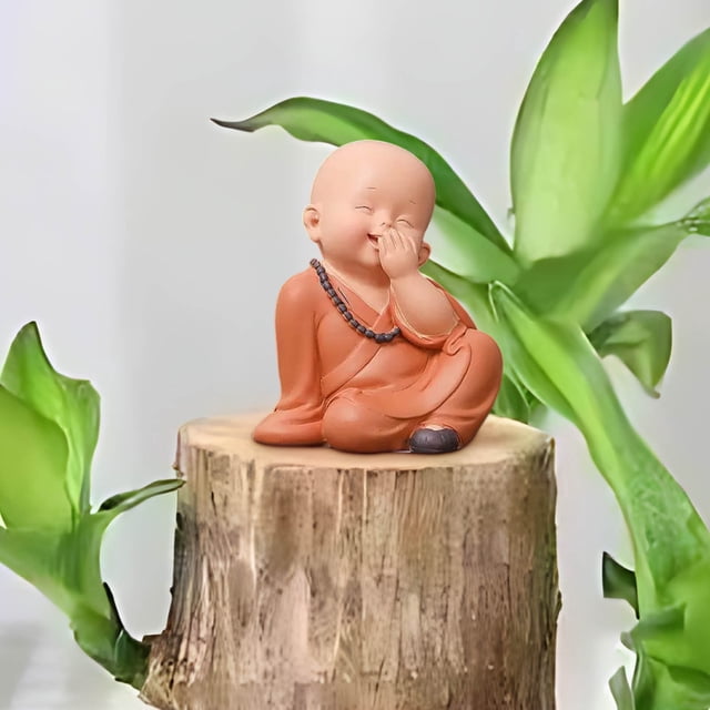 Matoen Small Decoration Zen Monk Home Decoration Living Room Tea Table Doll Doll Cure Department Decompression