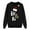 Black, variant on KHONTS Christmas Family Matching Sweatshirt Long Sleeve Cartoon Print Blouse Shirts Trendy Xmas Shirt Men Red