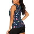 thumbnail image 3 of Sigee Colorful Flowers for Women's Workout Tank Top,Running Tank Tops,Sleeveless Gym ClothesMedium, 3 of 8
