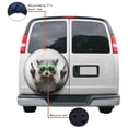 thumbnail image 4 of KAKALAD Funny Raccoon Green Sunglasses 01-1 Spare Tire Cover Universal Vehicle Accessories Buckle Car Tools 15”in, 4 of 6