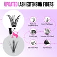 thumbnail image 4 of Extensiones de pestañas Pawotence Lash Clusters, 280 unidades, 30D y 40D, 4 of 7