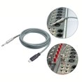 thumbnail image 4 of Mosiee 1-5M Usb Type C To 6.35Mm 1/4 Inch Ts Guitar Audio Cable Microphone Cord For Audio Recording, Bass, Electronic Piano, 4 of 5
