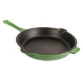 thumbnail image 3 of BergHOFF Neo 2pc Cast Iron 10" Fry Pan & 11" Grill Pan Cookware Set, Green, 3 of 7